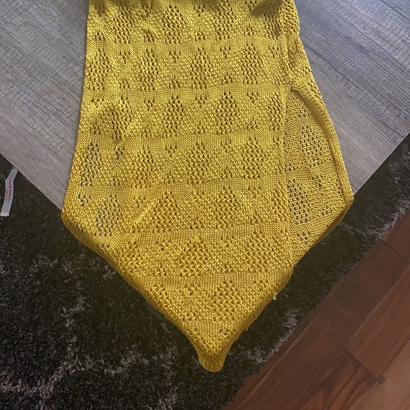 Forever 21 NWT Contemporary Knit Lon Citron Midi Dress Size Medium - Picture 3 of 13